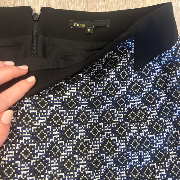 Maje Patterned Mini Skirt - Picture 3 of 4